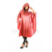 KLEMARO PVC Plastik - Poncho Regenponcho geschlossen CA14 PIG1 Pink transparent glänzend gepunktet - Auf Lager